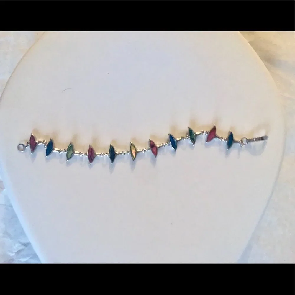 💝Bracelet with Fish Tails in silver tone